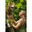 Magical Fern Forest Dog Bandana - M/L - 27in x 13in