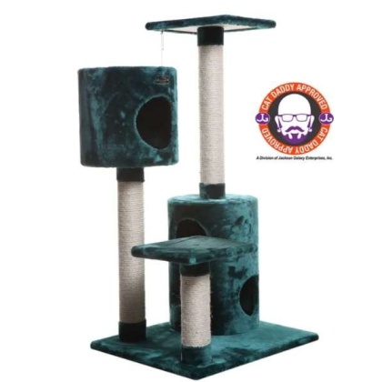 Real Woood Cat Tree House W 2 Private Condos 43\