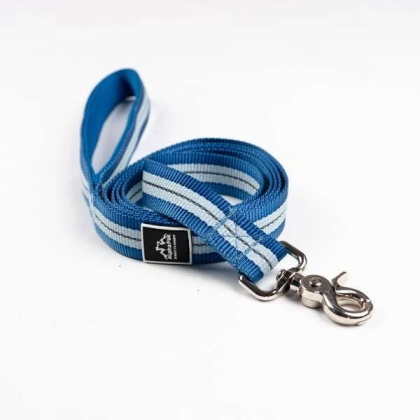 Jazz Blue Flat  - Appalachian Jazz Blue Flat Dog Leash - Large 1in. wide by 6ft. long