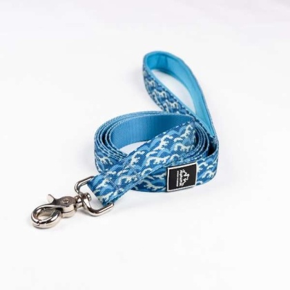 Tidal Pattern Flat Dog Leash - Medium 3/4in. wide by 6ft. long