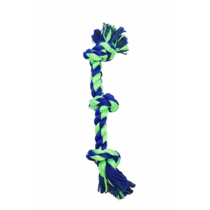 Blue / Green - Amazing Pet Products 3 Knot Bone  - 10\