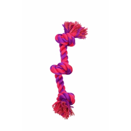 Purple / Magenta - Amazing Pet Products 3 Knot Bone  - 10\