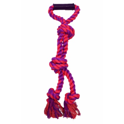 Purple / Magenta - Amazing Pet Products  Rope With Rubber Handle  - 23.5\