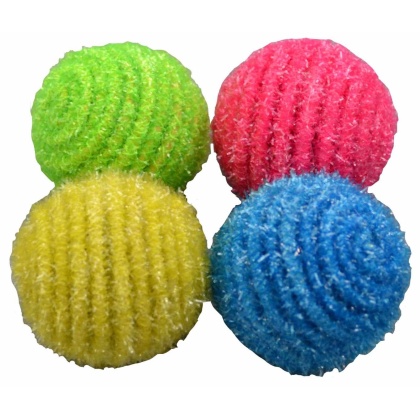 Amazing Pet Products Glittery Balls Cat Toys 4pk 1.5\