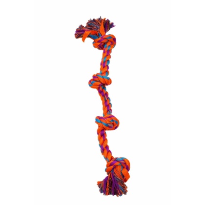 Orange - Amazing Pet Products Nylon Rope Bone - 23.5\