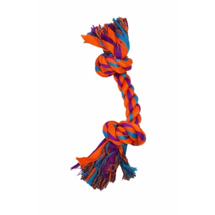 Orange - Amazing Pet Products Nylon Rope Bone  - 14\