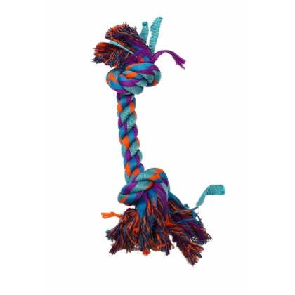 Turquoise - Amazing Pet Products Nylon Rope Bone  - 14\