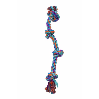 Turquoise - Amazing Pet Products Nylon Rope Bone  - 23.5\