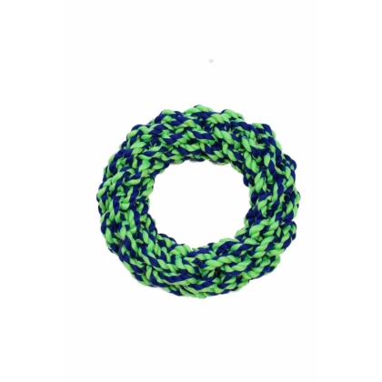 Blue / Green - Amazing Pet Products Rope Rings  - 7\