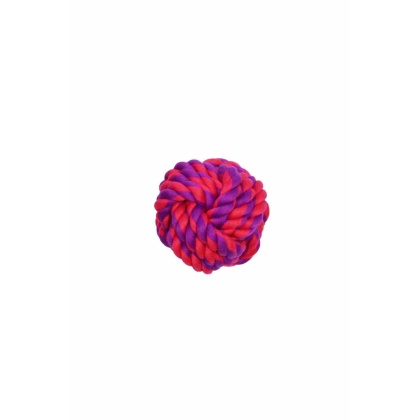 Purple / Magenta - Amazing Pet Products Rope Ball  - 4\