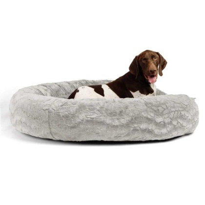 Grey - Best Friends by Sheri Lux Donut Dog Bed  - 45\