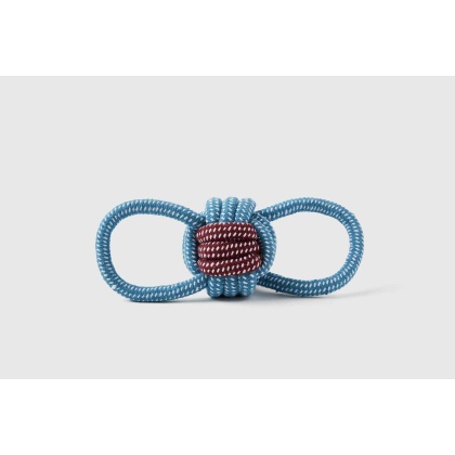 Blue and Red - Jax & Bones Double Loop Celtic Knot Rope Dog Toy  - 3\