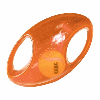 KONG(R) Jumbler(TM) Football Dog Enrichment Toy Assorted  - Medium/Large