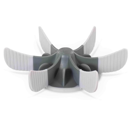 Messy Mutts Slow Feeder Bowl Insert with Suction Cool Grey 7.5