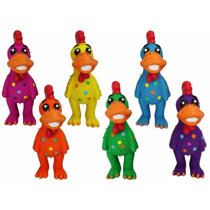 Multipet Globkens Dog Chew Toy Assorted Colors Medium 5.5\