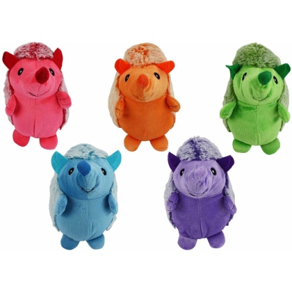Multipet Hedgehogs Plush Dog Toy Assorted Colors 8\