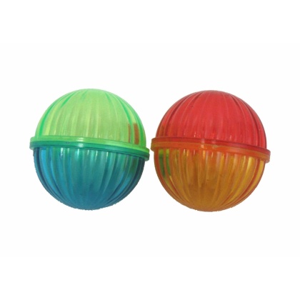 Multipet Lattice Ball Cat Toy Assorted Colors 1.5