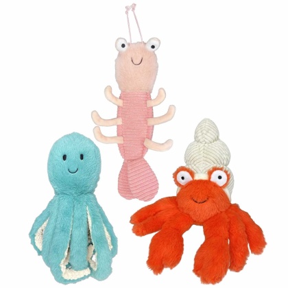 Multipet Margaritaville(R) Coral Reefers Plush Dog Toy Assorted 11.5\