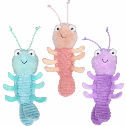 Multipet Margaritaville(R) Mini Gumbo Shrimp Plush Dog Toy Assorted 6\