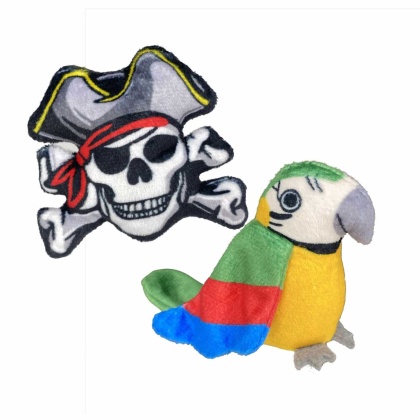 Multipet Margaritaville(R) Pirate Skull and Parrot Cat Toy 5