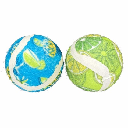 Multipet Margaritaville(R) Tennis Ball Cat Toy 2