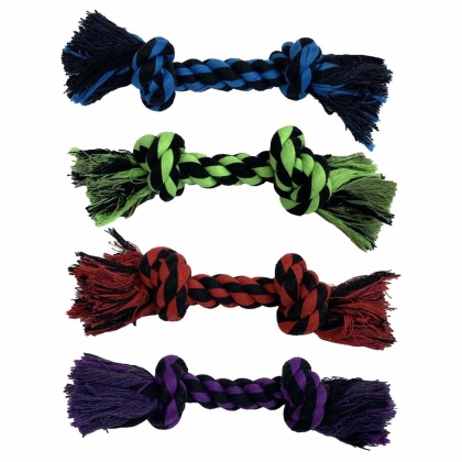 Multipet Minipet Rope Dog Toy Assorted Colors 8\