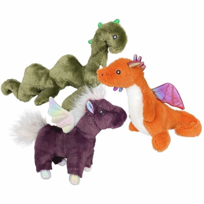 Multipet Mythical Creatures Plush Dog Toy Assorted Animals  - 10\