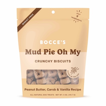 Bocce\'s Bakery Mud Pie Oh My Biscuit Bags Dog Treats 5oz