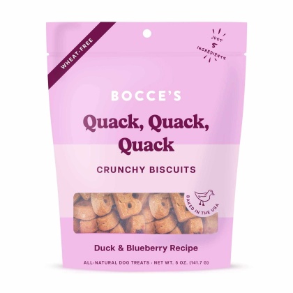 Bocce\'s Bakery Quack Quack Quack Biscuit Bags Dog Treats 5oz