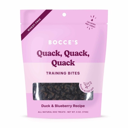 Bocce\'s Bakery Quack Quack Quack Training Bites Dog Treats 6oz