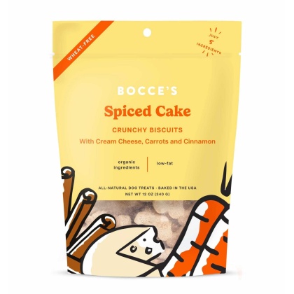 Bocce\'s Bakery Spiced Cake Small Batch Biscuits Dog Treats 12oz