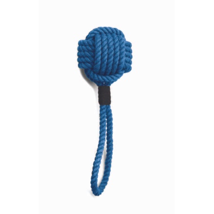 Blue - Jax & Bones Celtic Knot Tie Rope Dog Toy  - Large 5\