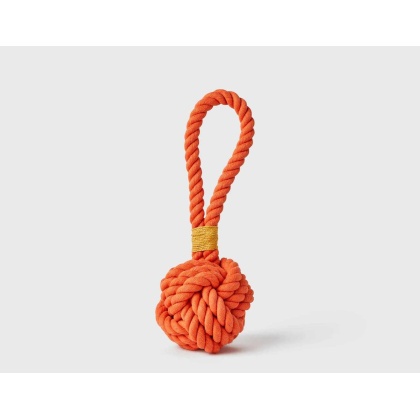 Organge - Jax & Bones Celtic Knot Tie Rope Dog Toy  - Large 5\