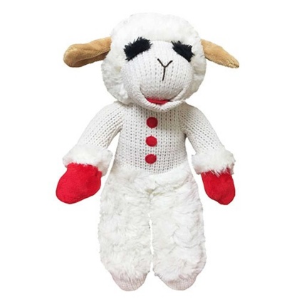 Multipet Standing Lamb Chop Plush Dog Toy 13\