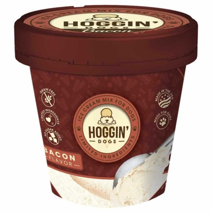 Puppy Cake Hoggin\' Dogs Ice Cream Mix Bacon Pint Large 4.65oz