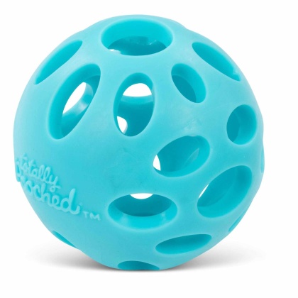 Teal - Totally Pooched Huff \'n Puff Ball - Large, 3.1\