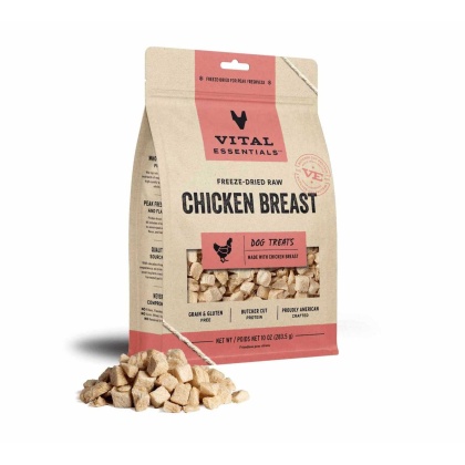Vital Essentials(R) Freeze-Dried Raw Chicken Breast Dog Treats,  - 10 oz