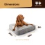 Frosted Snow - Rectangle Bed LG - Frosted Snow - LG - 46